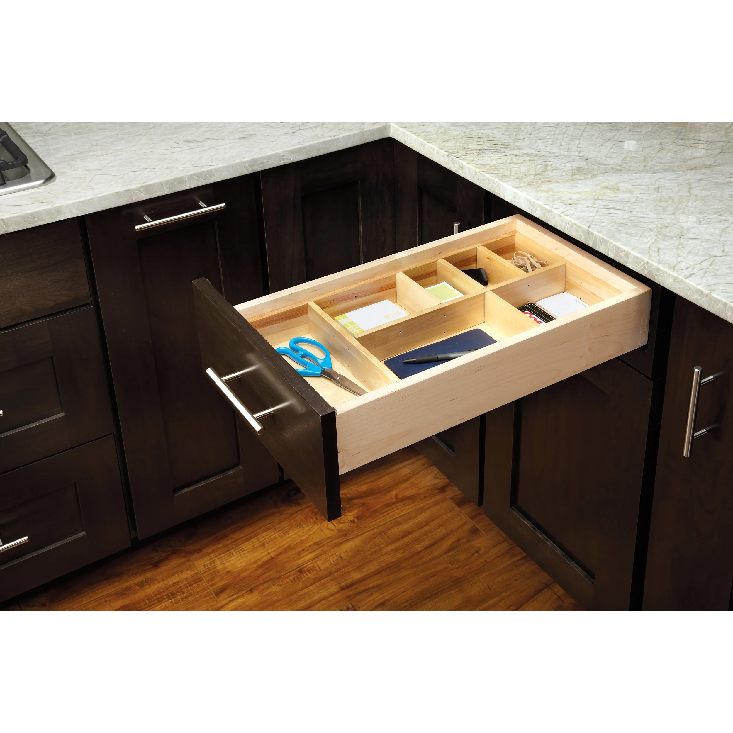 Wood Drawer Organizer Kit 15 (9-7/8" W, 19-1/8" D, 2-1/2" H) - Image 3