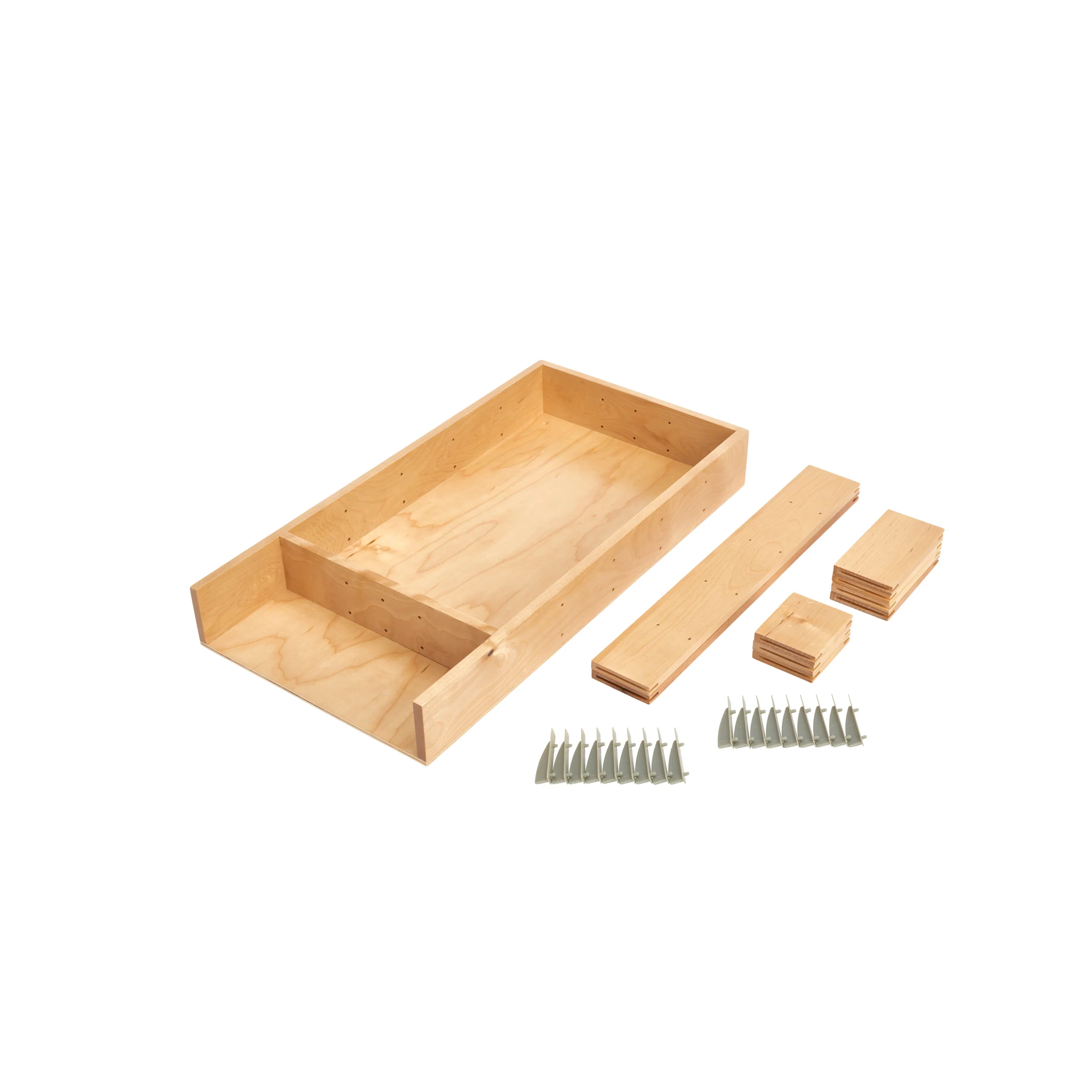 Wood Drawer Organizer Kit 15 (9-7/8" W, 19-1/8" D, 2-1/2" H) - Image 4