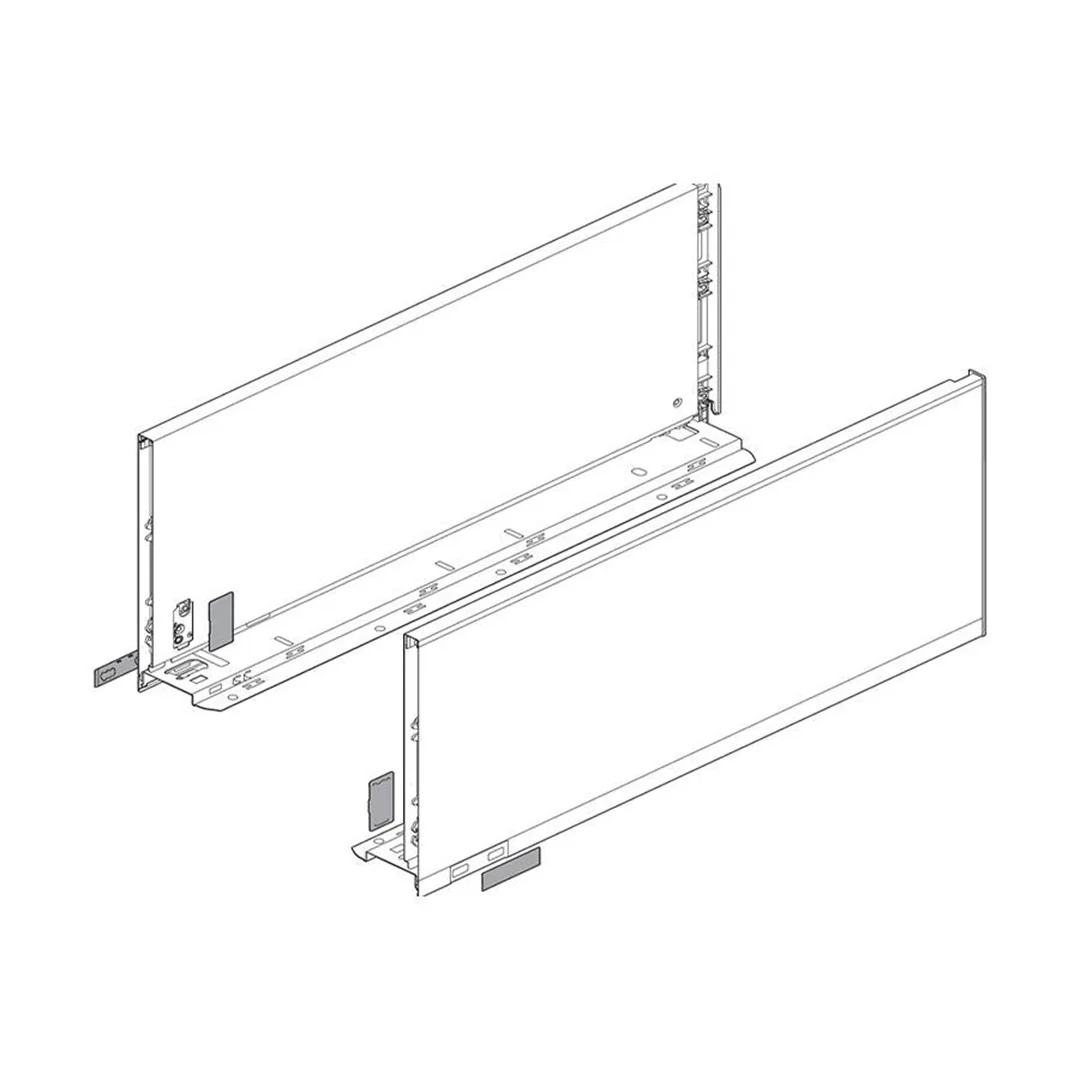 Blum LEGRABOX F-Height Drawer Box Kit Matte Black 125 LB - Image 5