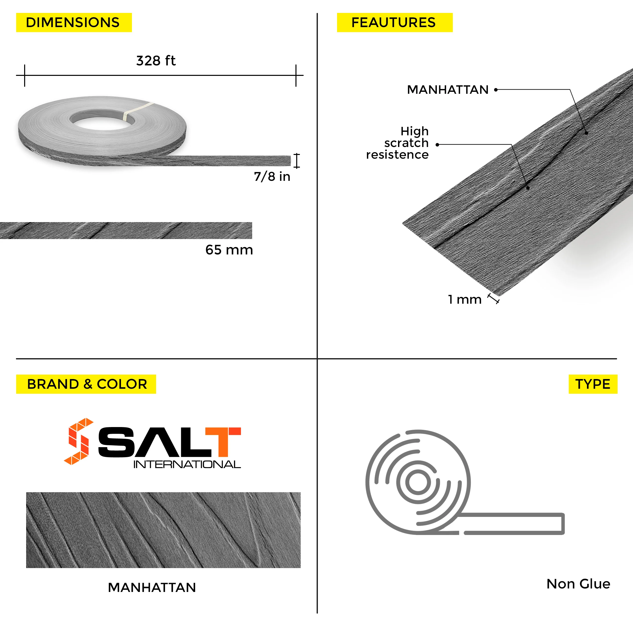 Manhattan PVC Edge Banding (328 ft x 1 mm) - Image 6