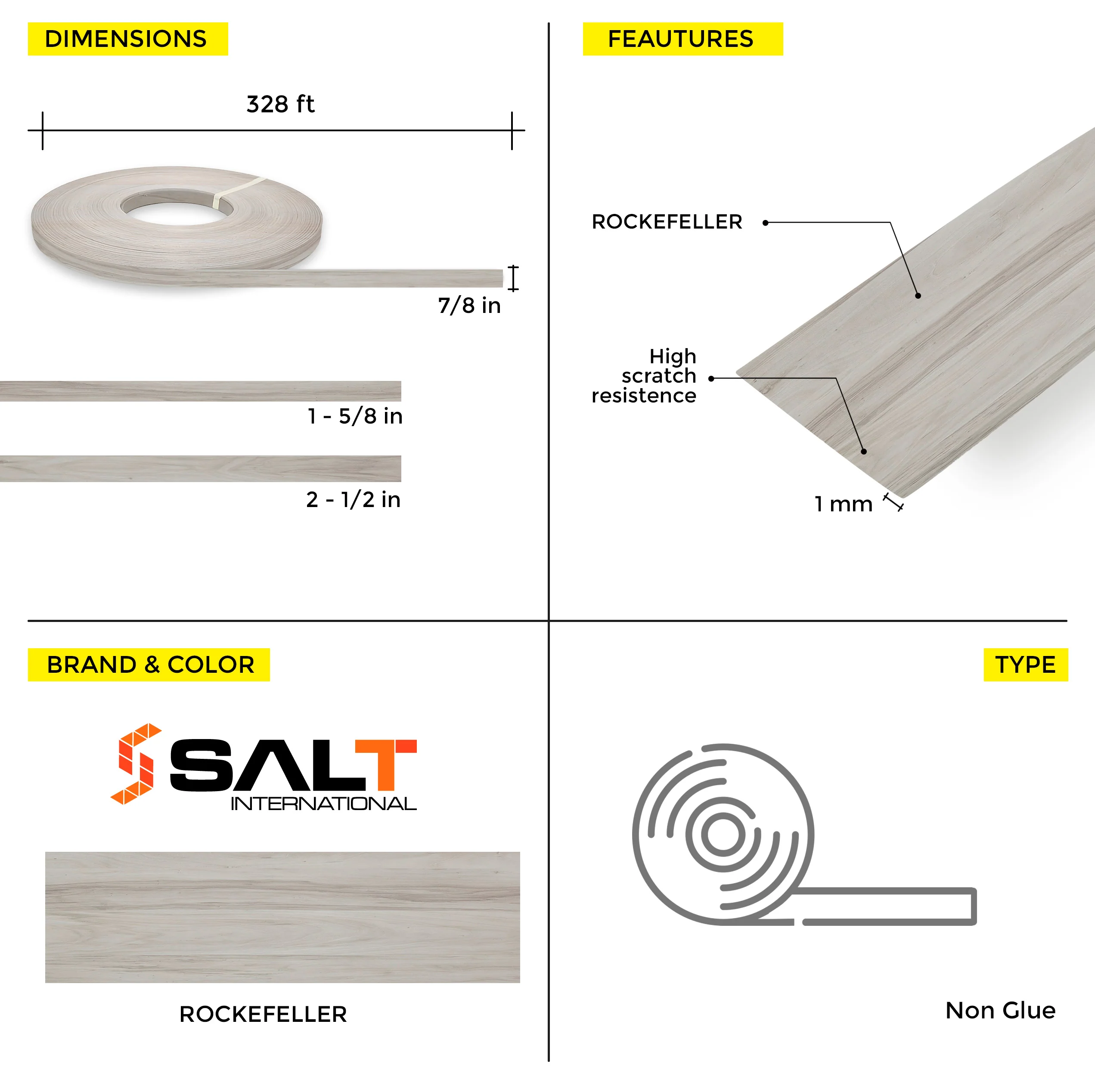 Rockefeller PVC Edge Banding (328 ft x 1 mm) - Image 32