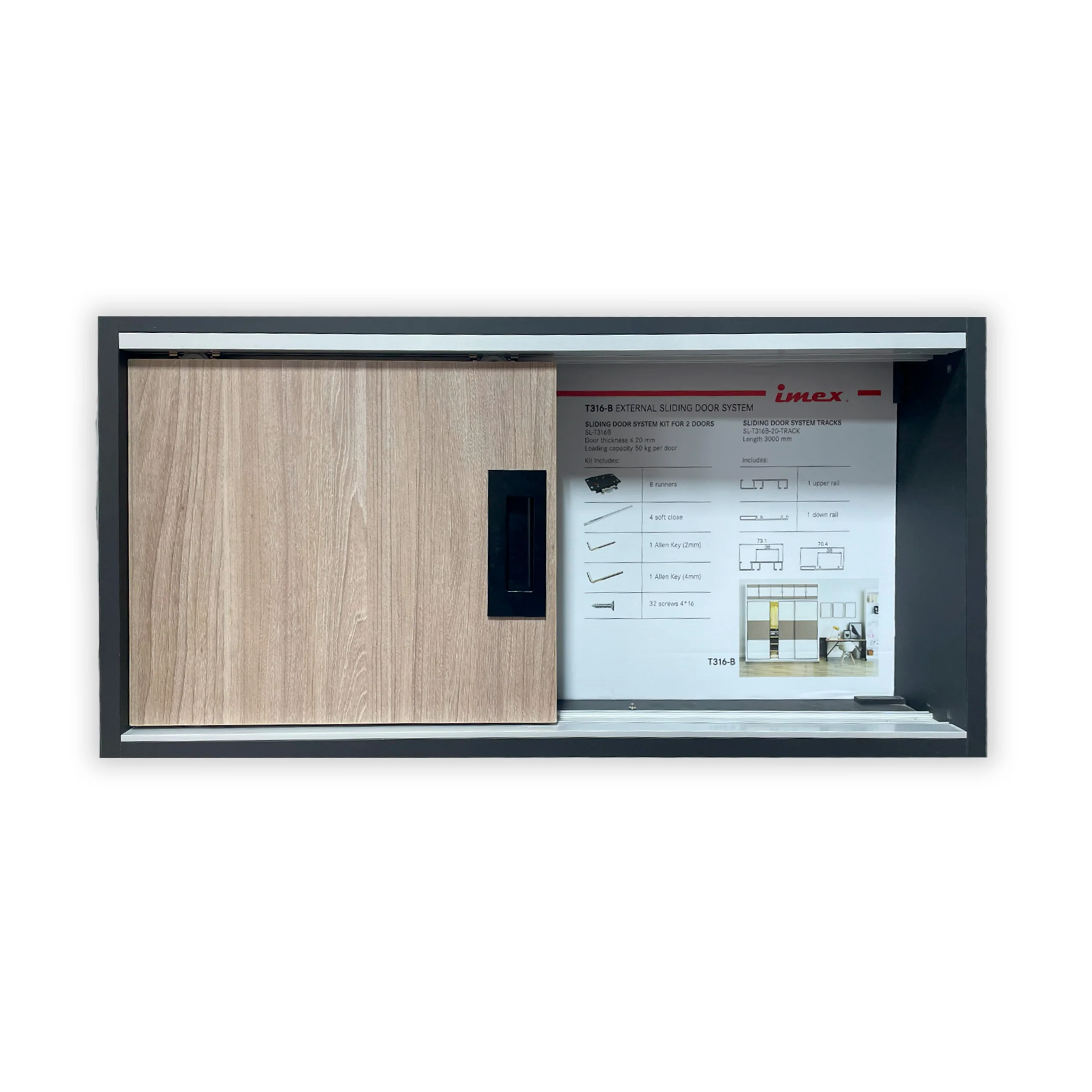 SLIDING DOOR SYSTEM TRACKS 3M - Image 5