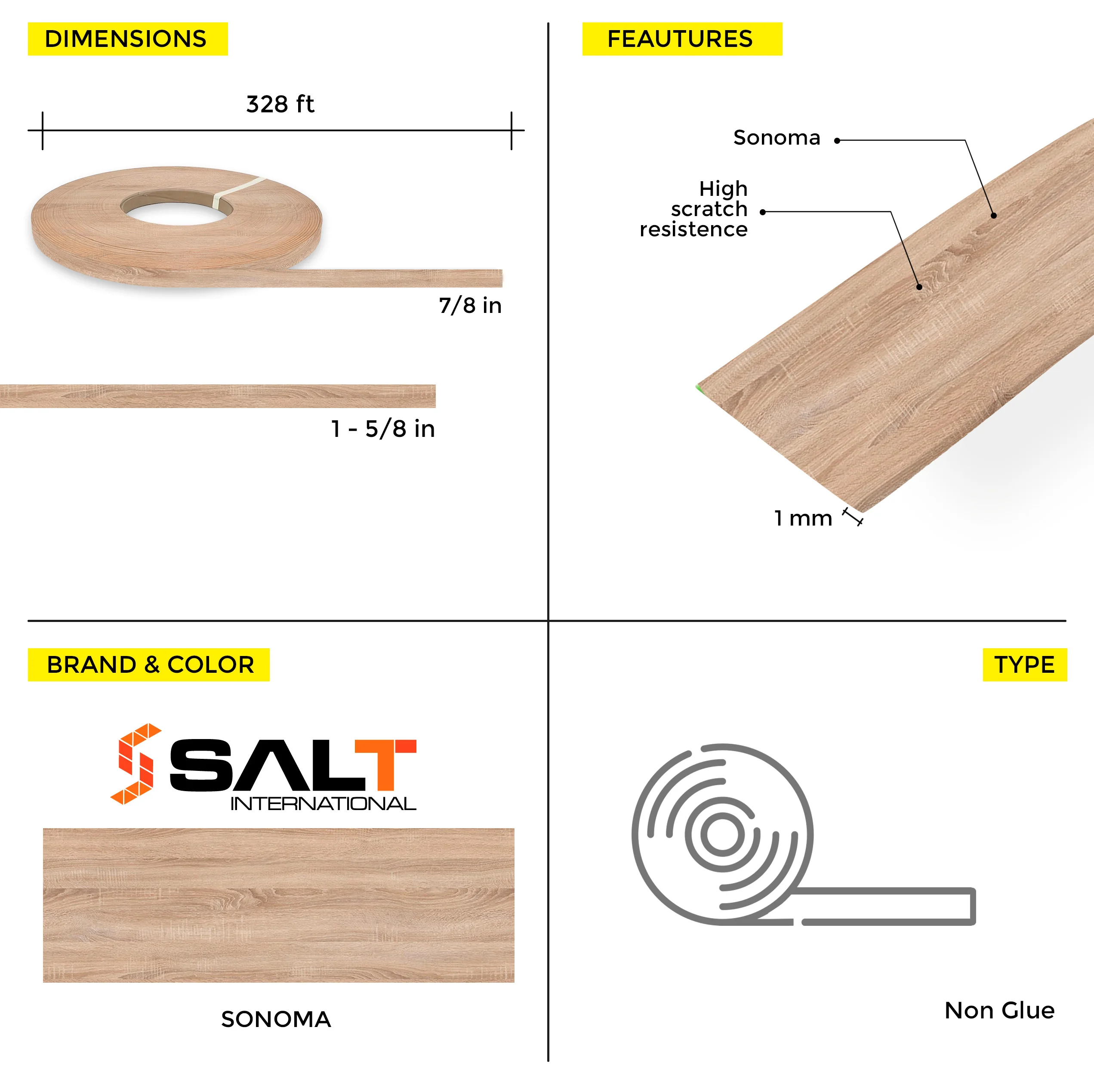 Sonoma PVC Edge Banding (328 ft x 1 mm) - Image 15