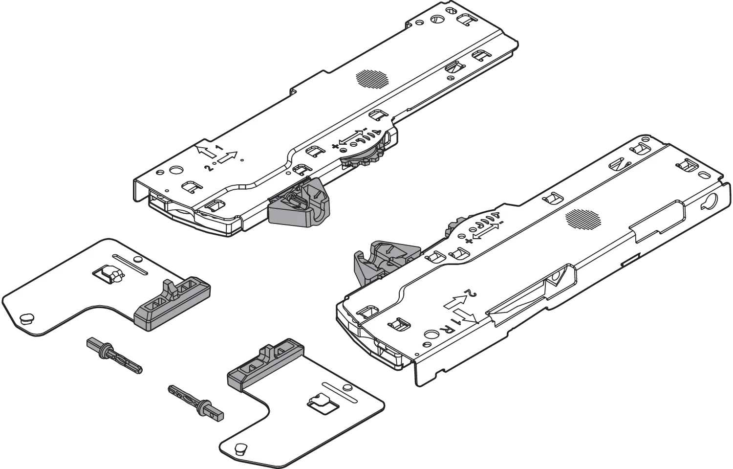 TIP-ON BLUMOTION for MOVENTO waste/recycle set Ident L5 Black - Image 2