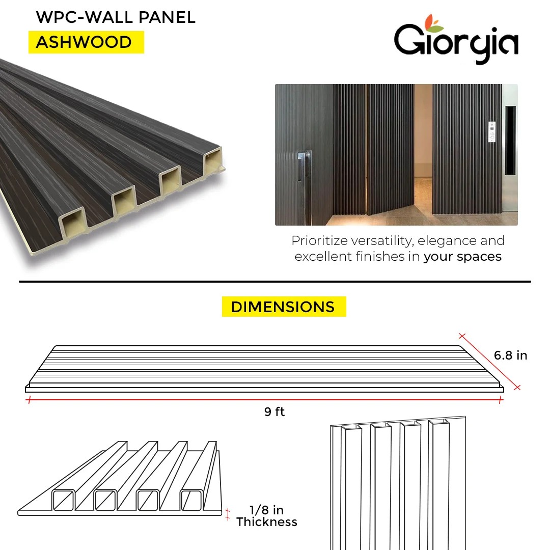 PVC WALL PANEL 6.8 X 9 FT  - ASHWOOD - Image 3