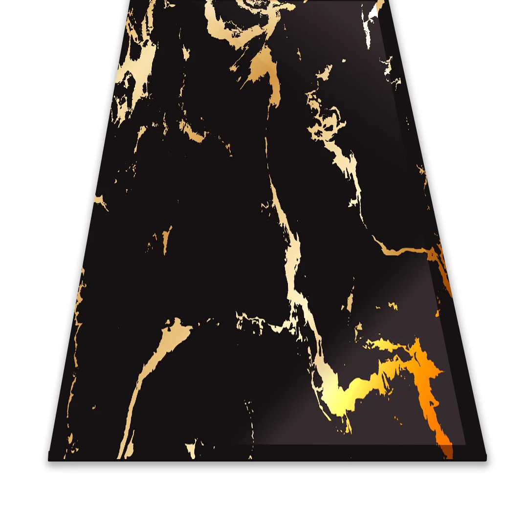 PVC WALL PANEL DECORATIVE MARBLE SHEET 4 X 8 FT  - BLACK GOLD