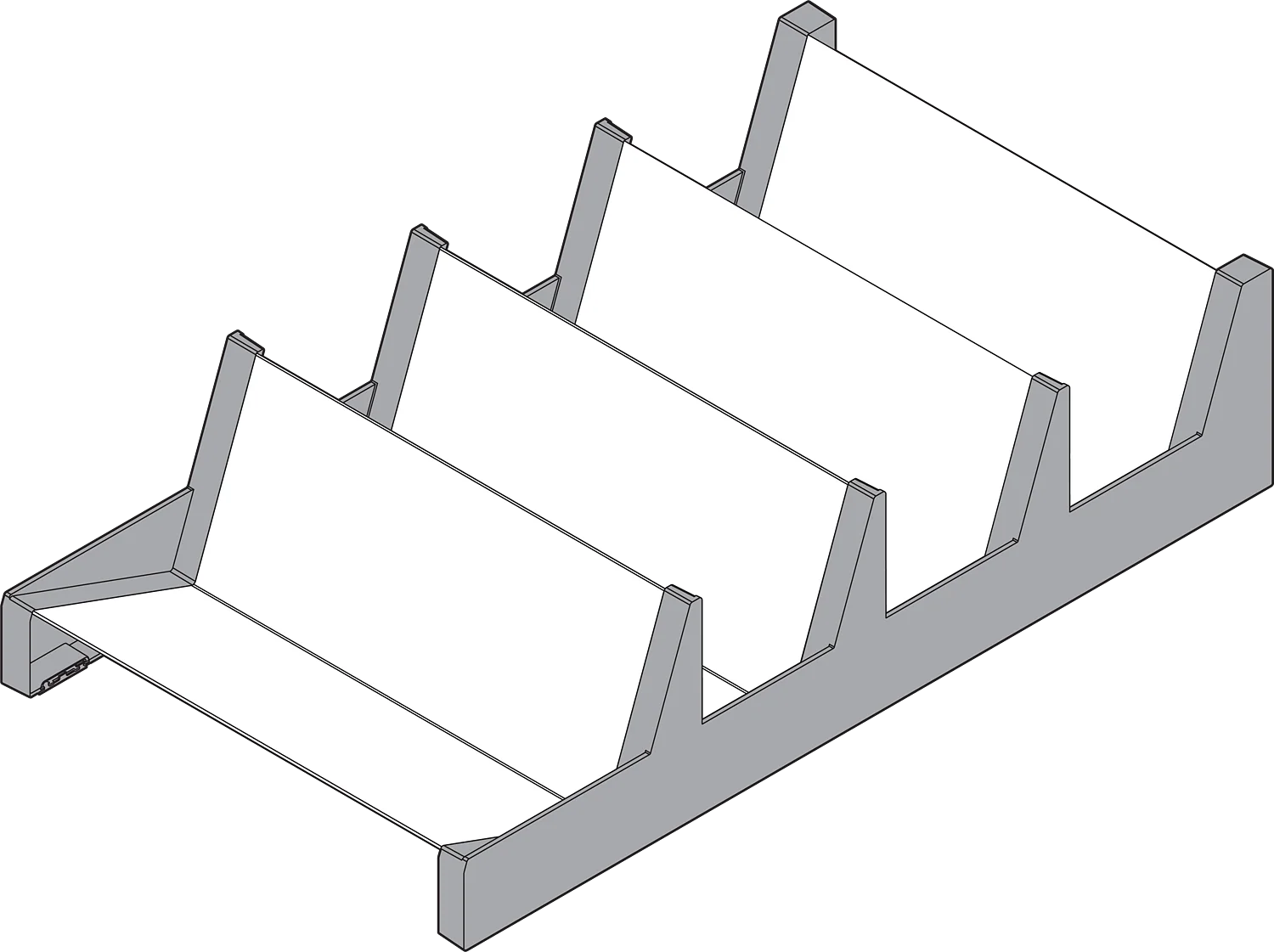 AMBIA-LINE spice tray Ident Brushed Stainless Steel
